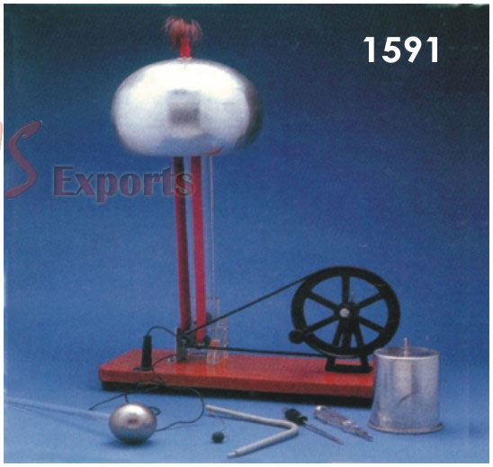 VAN DE GRAFF GENERATOR (HAND DRIVEN)
